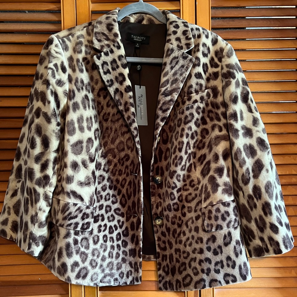 Women’s leopard print blazer nwt